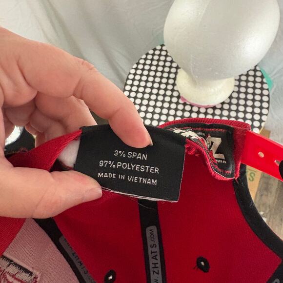 Utah Zephyr Red Zone Snapback Hat Collegiate Embroidered - Picture 2 of 7